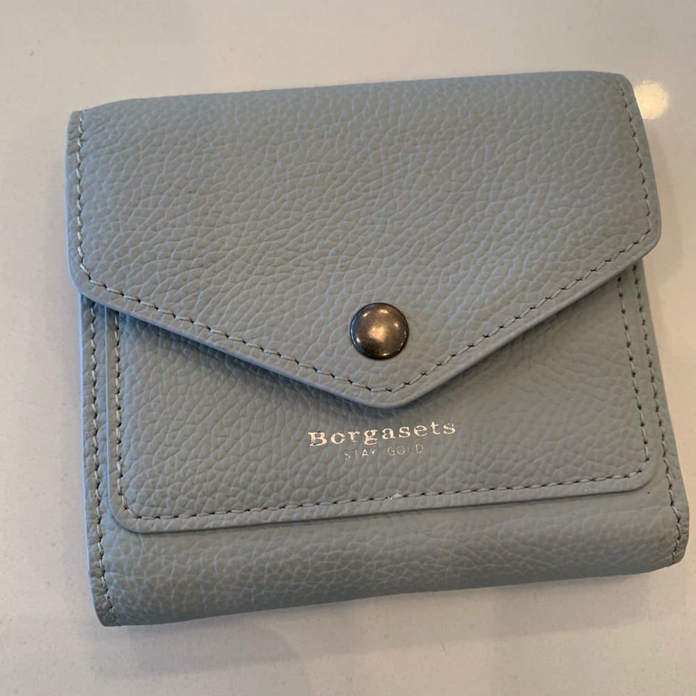 Ice blue RFID blocking women’s wallet